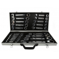 Набор гаечных ключей с трещоткой 22 шт. 6-32 мм / алюминиевый корпус (G10341)