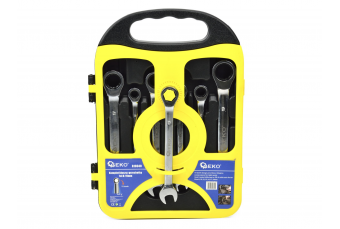 Набор комбинированных ключей с трещоткой 7шт 8-19мм (G10340)