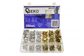 Набор заклепочных гаекалюминиевых и стальных 300шт. (G02910)