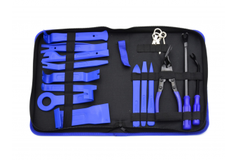 Многофункциональный набор съемников для обивочных клипс и магнитолы 20шт. (G02578)