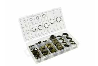 Набор металлических и резиновых шайб 150шт. (G03606)