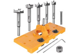 Шаблон для сверления отверстий под петли + фрезы 15-35мм (G64981)