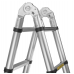 Алюминиевая шарнирно-сочлененная телескопическая лестница 3,8м 150кг (G02448)