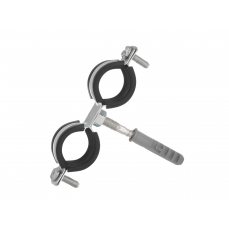 Хомут металлический с резиной двойной 3/4" 26-30мм (G17282)