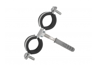 Metāla cauruļu skava ar gumijas dubulto 3/4" 26-30mm (G17282)