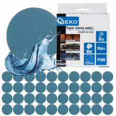 Водостойкая наждачная бумага – Velcro диск 125мм P1500 50шт. (G78465)