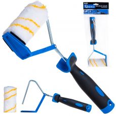 Krāsas rullītis ar rokturi 2K griezumu krāsošanai – poliakrils 10cm 30mm fi-6mm (G66319)