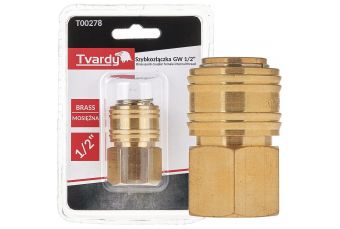 Скоростное соединение латунное GW 1/2" тип женский (T00278)