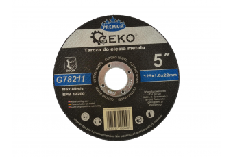 Отрезной круг по металлу GEKO PREMIUM 125x1.0 Inox 10шт. (G78211)
