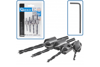 Набор сверл с зенковкой 5 шт. (G64984)