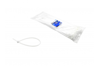 White nylon cable ties 300x3.6mm UV 100pcs (G17150)