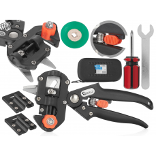 Секатор – секатор для прививки винограда, деревьев и кустарников – большой набор + футляр (G71999)