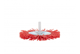 abrasive circular  nylon brush with shaft 100mm (G00715)