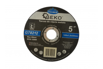 Отрезной круг по металлу GEKO PREMIUM 125x1.2 Inox 10шт. (Г78212)