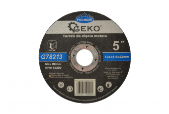 Metāla griešanas disks GEKO PREMIUM 125x1.6 10gab (G78213)