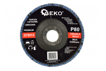 Круг лепестковый тарельчатый "CYRKON" 125 мм P80 10шт (G78513)