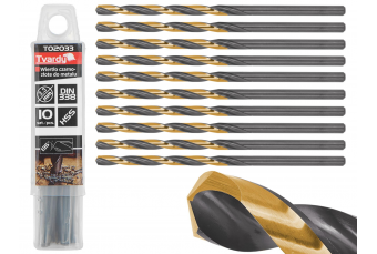 Черно-золотое сверло по металлуHSS 3,30 мм 10шт. (T02033)