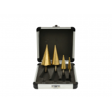 Набор конических сверл HSS TiN 4шт. 4-12.4-20.4-32.4-39 (G38506)