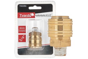 Скоростное соединение латунное GZ 1/4" тип женский (T00286)