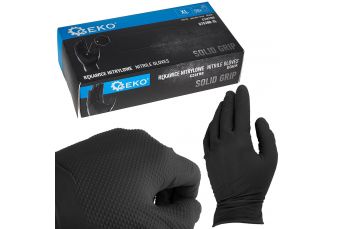 Nitrila cimdi SOLID GRIP 50gab. r. XL melns (G75200-XL)