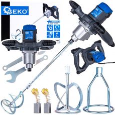 Электрическая мешалка для красок и строительных смесей 1200Вт 2 передачи с дополнительной мешалкой (G80210)