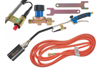 Горелка кровельная газовая 60мм PROFI (70см + шланг 5м + переходник) (G20013)