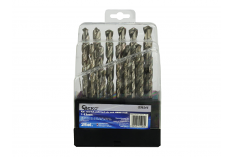Набор сверл по металлу GEKO 1-13мм / 25шт (G38215)