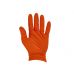 Nitrile gloves SOLID GRIP 50 pcs. size M orange (G75201-M)