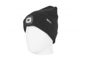Зимняя шапка-аккумулятор со светодиодной подсветкой (черная) (G90407)