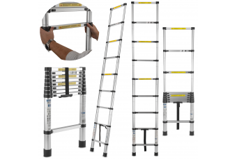 Лестница телескопическая алюминиевая 2,6м 150кг (G02444)