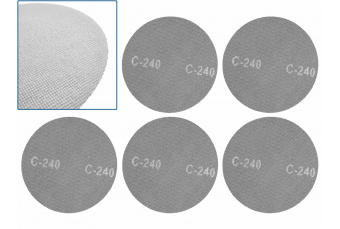 Abrazīvais siets ar Velcro 225mm P240 5gab. (G78847)