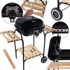 Угольный гриль с регулировкой крышки и решетки – Решетка 40x40см (G80513)