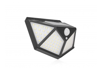 Солнечная лампа с датчиком сумерек и движения 50 Вт (100LED прожектор) (K02025)