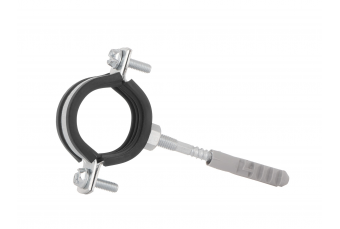 Металлический хомут с резиной для труб 6/4" 47-51мм (G17293)