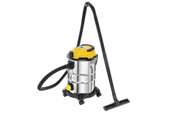 Промышленный пылесос для влажной и сухой уборки 25L с розеткой + аксессуары (G81088)