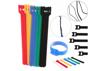 Velcro kabeļu saspraudējs - kabeļu organizators 150mm x 12mm – komplekts 12gab (G01401)