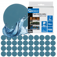 Ūdensnecaurlaidīgs smilšpapīrs – Velcro disks 125mm P1000 50gab. (G78463)