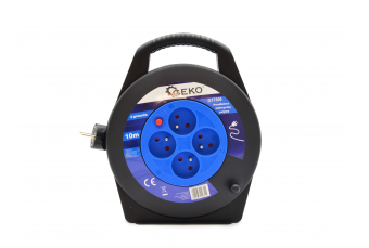 Электрический удлинитель на катушке 4 розетки 10 м (G17506)