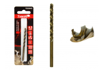 Кобальтовое спиральное сверло HSS M35 4,5 мм (T03045)