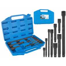 9 Pcs Impact Driver Socket Extension Set 1/4" 3/8" 1/2" CrV (G10531)
