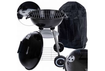 Круглый угольный гриль с крышкой и крышкой – диаметр решетки 39см (G80512)