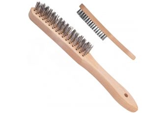 Rust removal brush 4 rows Wood (G00734)