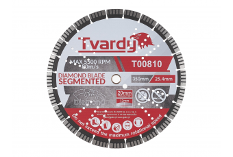 Сегментный алмазный диск 350x12x25.4/20мм с кольцом (T00810)