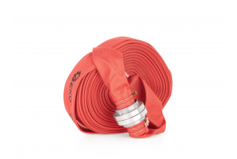 Sarkana pinuma šļūtene /ugunsdzēsējs/ 2" 30m ar savienotājiem (G70035)