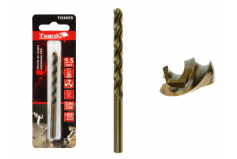 Кобальтовое спиральное сверло HSS M35 5,5 мм (T03055)