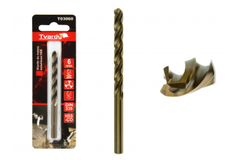 Кобальтовое спиральное сверло HSS M35 6 мм (T03060)