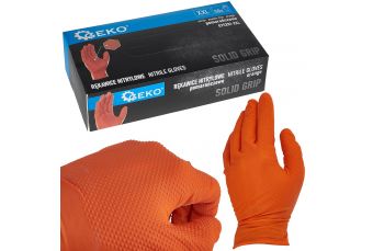 Нитриловые перчатки SOLID GRIP 50шт. красный XXL оранжевый (G75201-XXL)