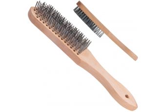 Щетка для ржавчины Черная проволока 6 рядов Дерево (G00736)