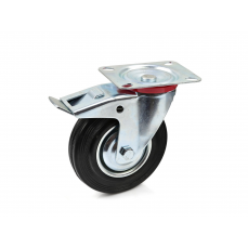 Поворотное колесо с тормозом 125мм (G71519)