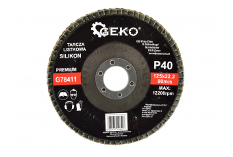 Диск лепестковый "SILIKON" 125мм P40 GEKO PREMIUM 10шт (G78411)